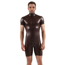 Brown Surf suit with thru zip